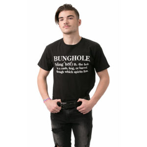 Bunghole Bungwear hole in a cask TShirt