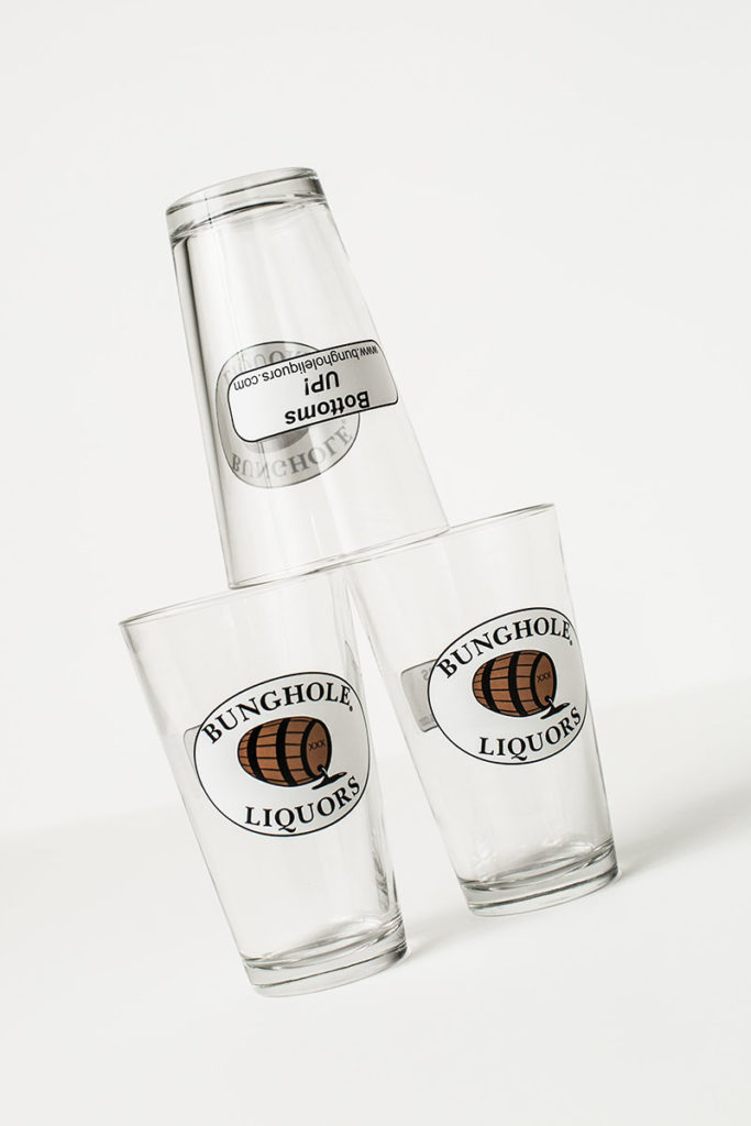 Bunghole pint glasses | Bunghole Liquors Bungwear Bunghole pint glasses